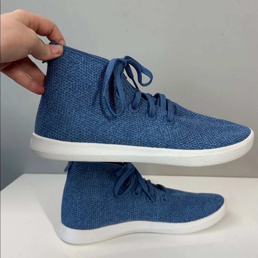 Allbirds Men’s Tree Toppers Nikau Saphire (White‎ Sole) Size 10
